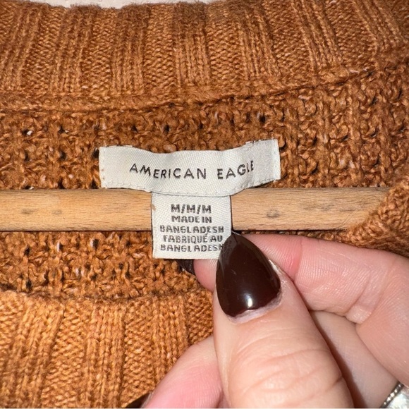 American Eagle Waffle Knit Oversized 
Sweater Size M - Picture 6 of 8